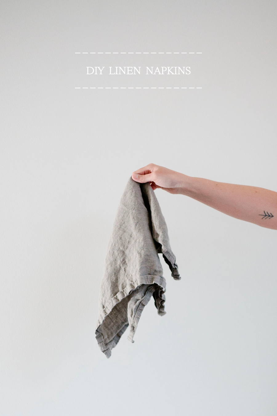 diy linen napkins // a thousand threads